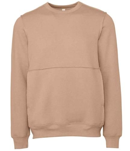 Canvas Unisex Raw Seam Crew Neck Pullover - HOT - XL